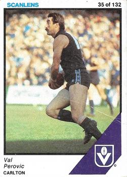 1984 Scanlens VFL #35 Val Perovic Front